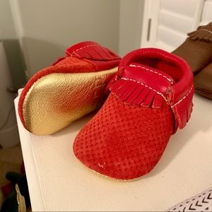 Freshly Picked Moccasins - Gold bottoms
